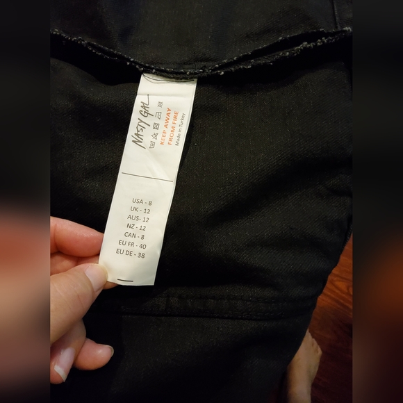 NastyGal Collection-Diamante Denim Jacket Size ,8 - Picture 11 of 12